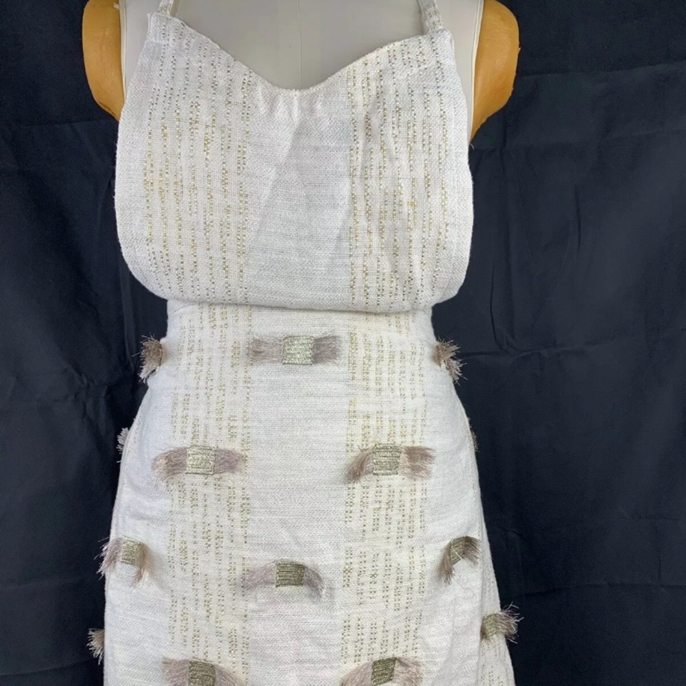 ANTHROPOLOGIE MOLLIE EMBROIDERED APRON